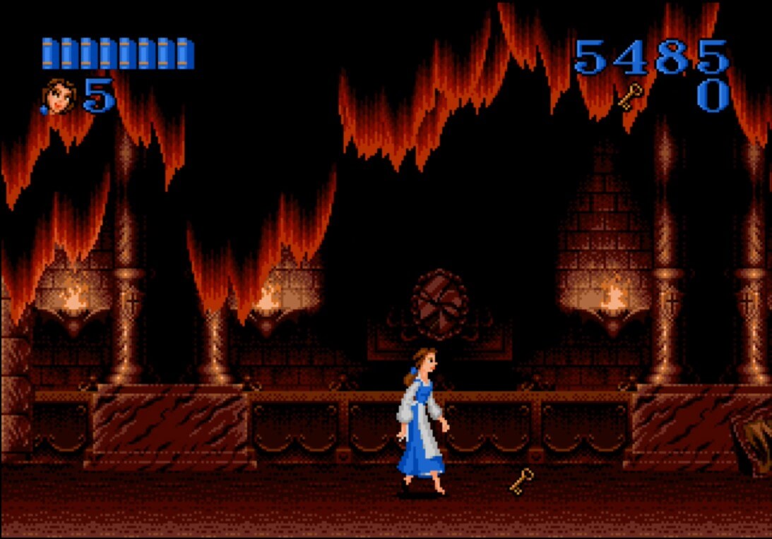 Beauty and the Beast - Belle's Quest - геймплей игры Sega Mega Drive\Genesis